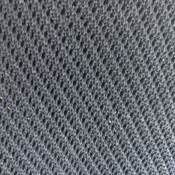 VINCE Sz M Open Knit Vest Tunic Hem Slit Scoop Neck Long Line No Fabricc Tag - Picture 3 of 8